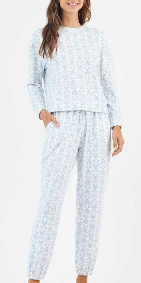 MS Sophie Jogger Set I Palm Damask