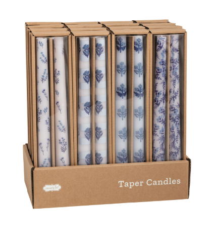 Mp Block Print Taper Candles