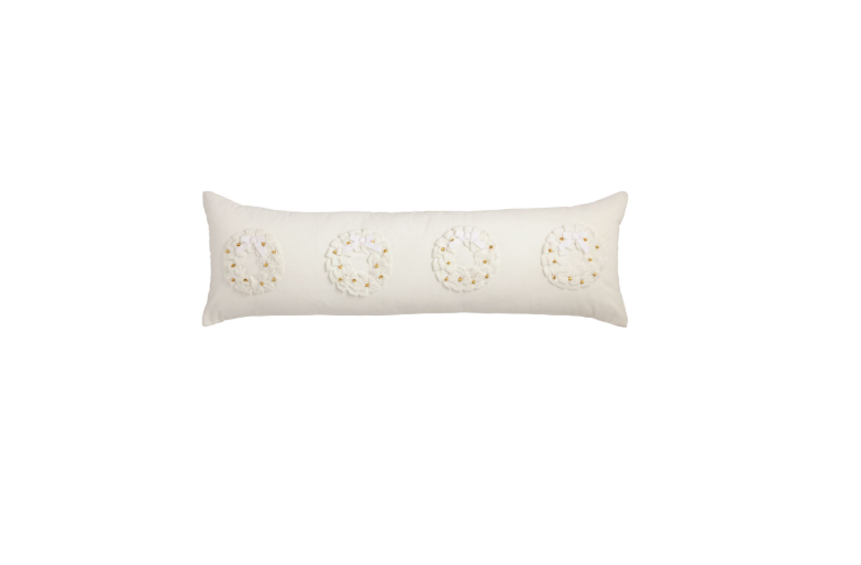 Jingle Wreath Long Pillow