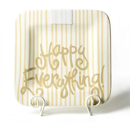 HapEv Mini Sq Platter- Neutral Stripe