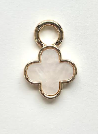 Canvas Marble Clover Charm