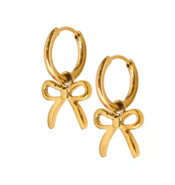 LC Huggie Charm Earrings