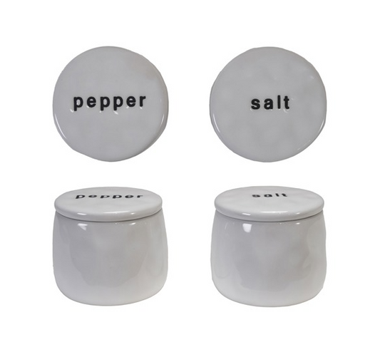 HM Stoneware Salt & Pepper Pinch Pot Set