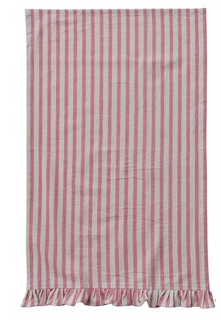 HM Cotton Printed Tea Towel (Stripped Ruffle)
