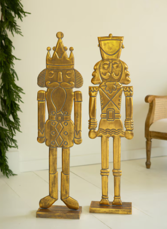 Kalalou Antique Gold Nutcrackers