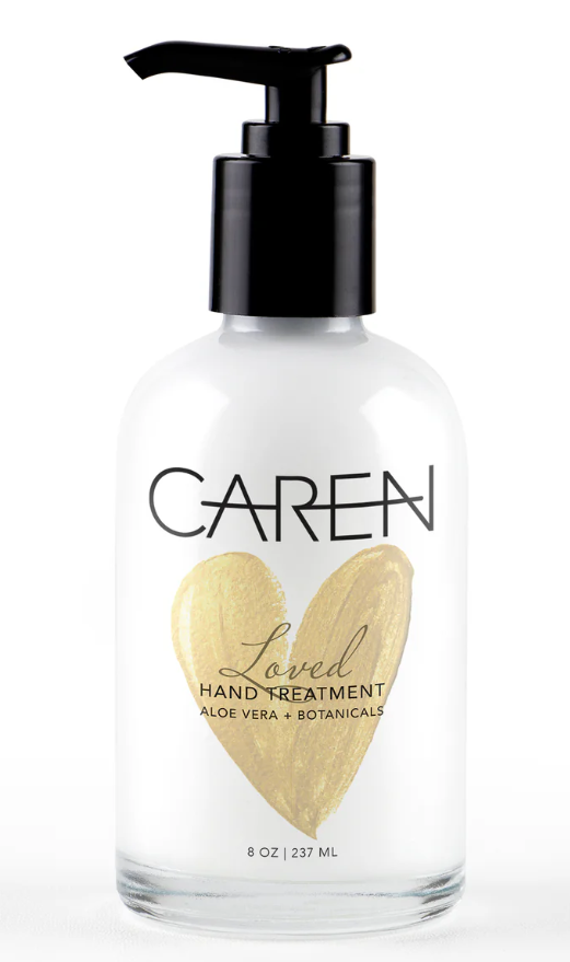 Caren 8oz Glass Bottle Hand Treatment
