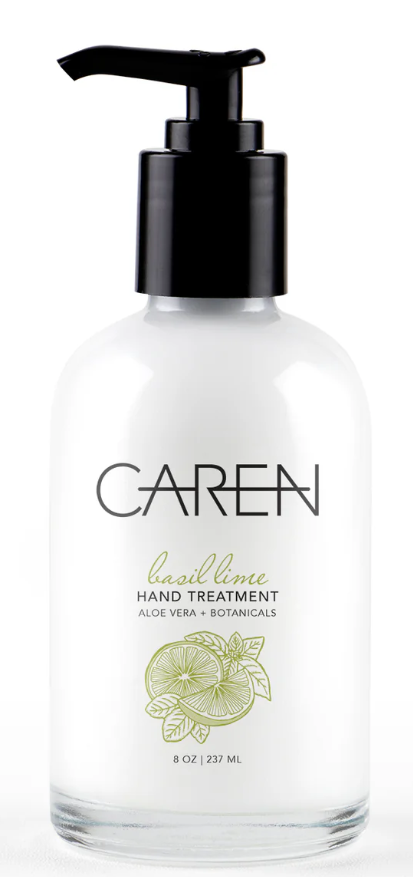 Caren 8oz Glass Bottle Hand Treatment