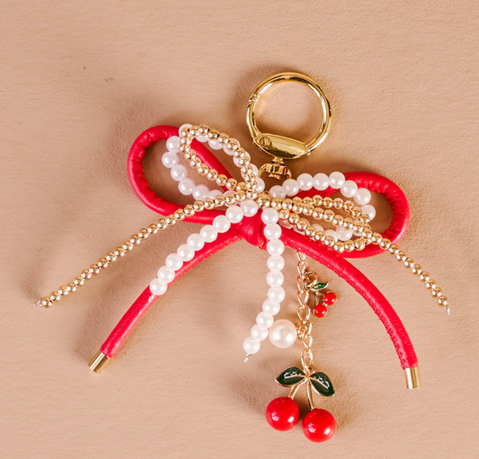 TDE Layered Bows Bag Charm