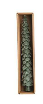 MP White Christmas Taper Candles