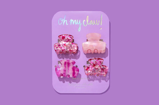 TED Pink Confetti Mini Claw Clip