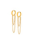 LC Huggie Charm Earrings