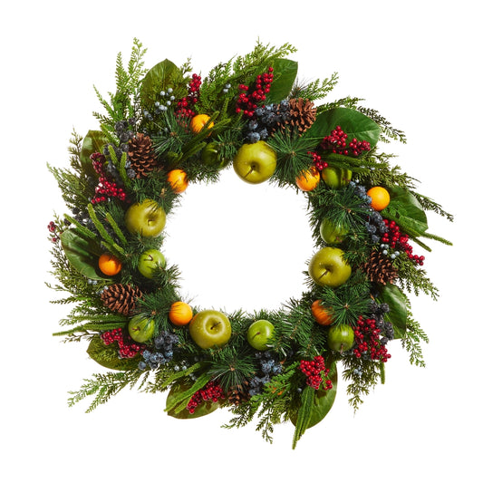 RI 33" Mixed Fruit Wreath