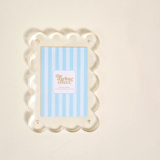 TDE Scallop Rectangle Acrylic Frame