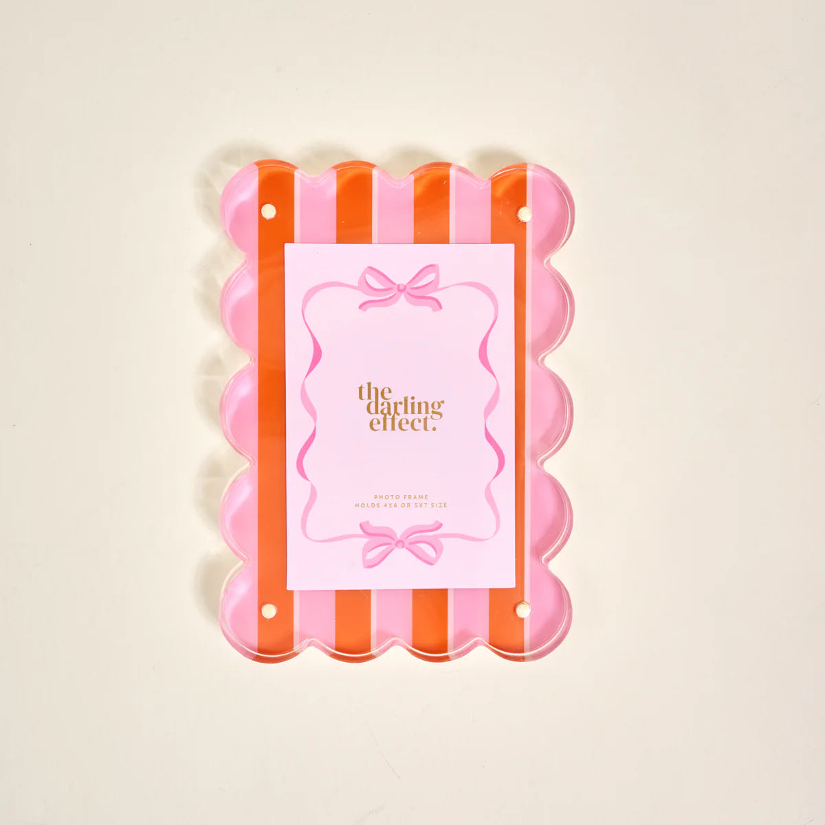 TDE Scallop Rectangle Acrylic Frame