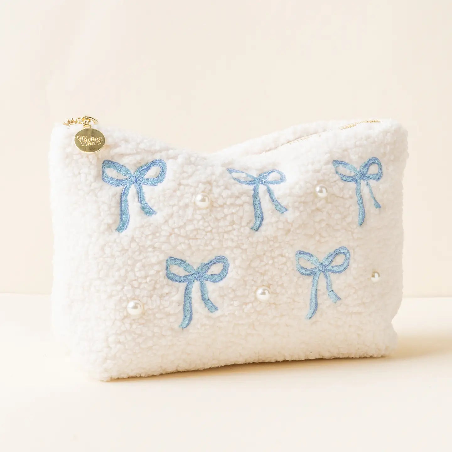 TDE Teddy Pouch | Bows Blue