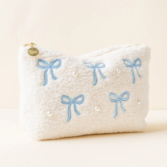 TDE Teddy Pouch | Bows Blue