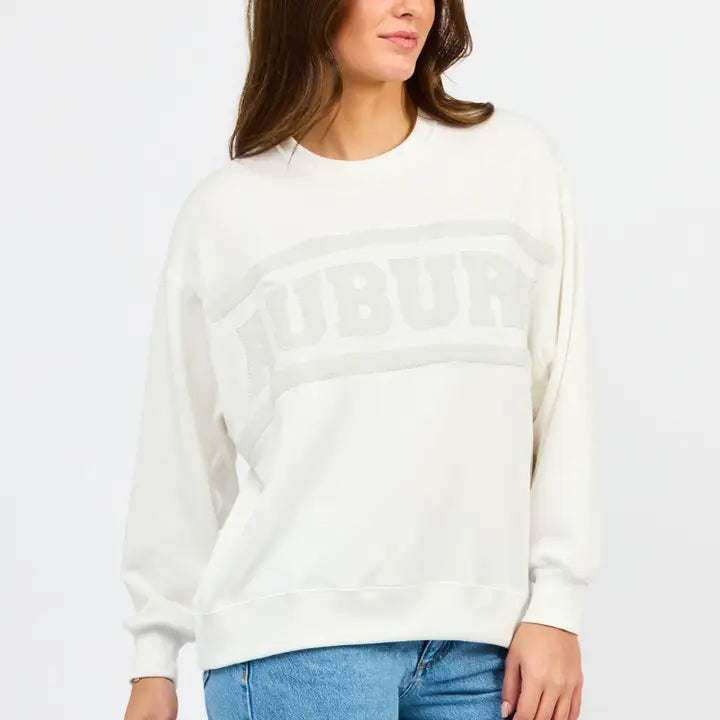 MS Sarah Sweatshirt l  AU Varsity Stripe