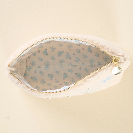 TDE Teddy Pouch | Bows Blue