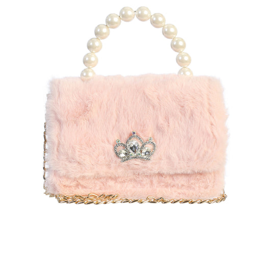 DE Furr Purse - Pink Crown