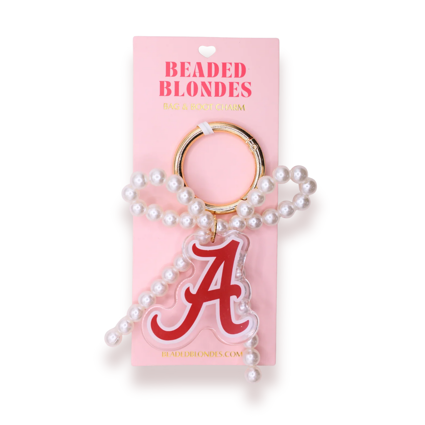 Beaded Blonde Bag & Boot Charm