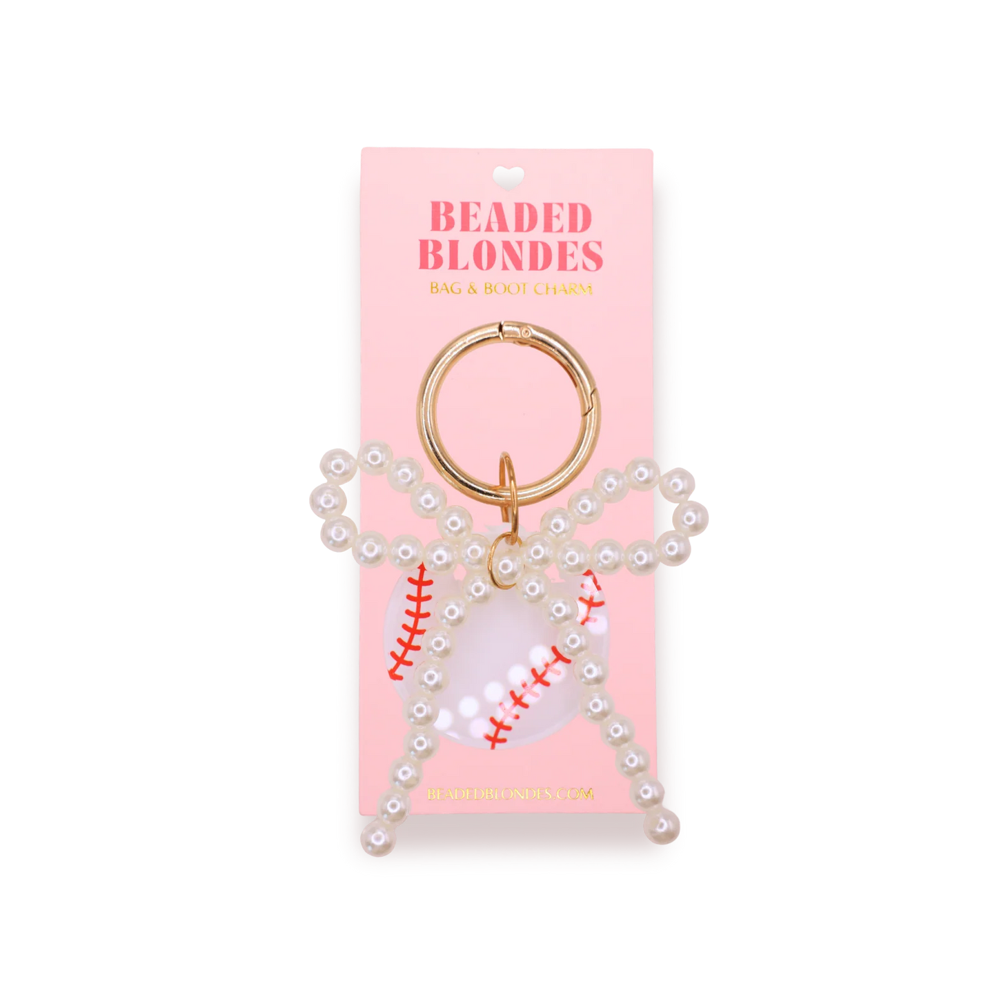 Beaded Blonde Bag & Boot Charm