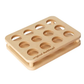 12-Slot Handmade Wooden Umbrella POS Display