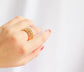 Lindy Beaded Band in Gold