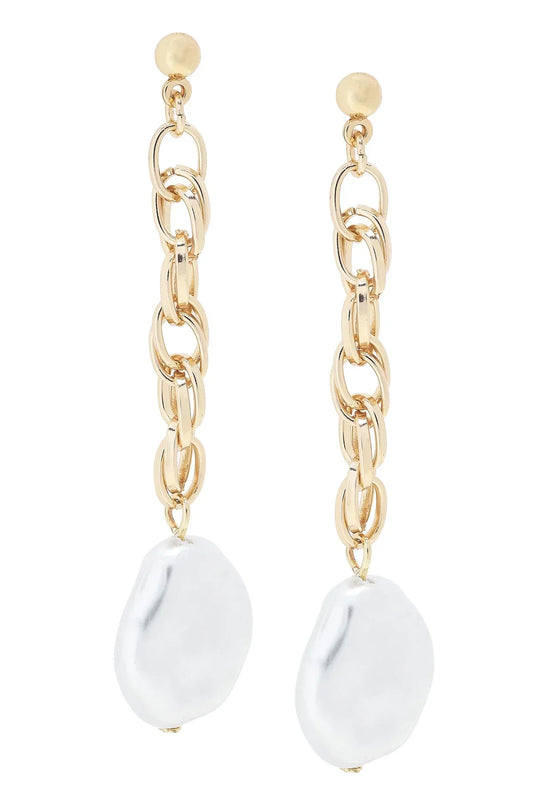 Canvas Violetta Baroque Pearl Earrings