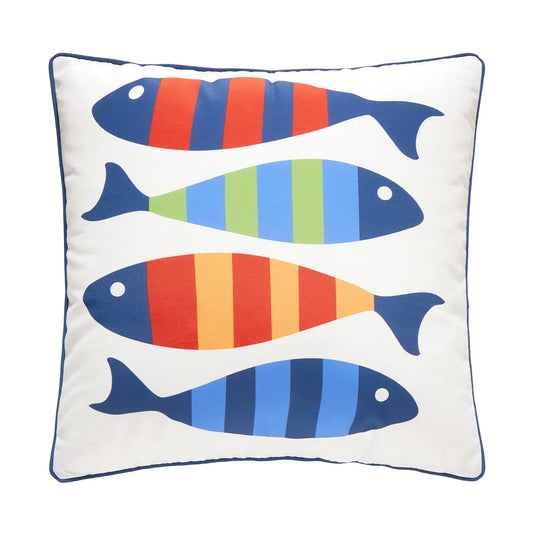 PH Picket Fish Square Printed Pillow