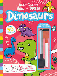 HOM Wipe-Clean How to Draw Dinosaurs