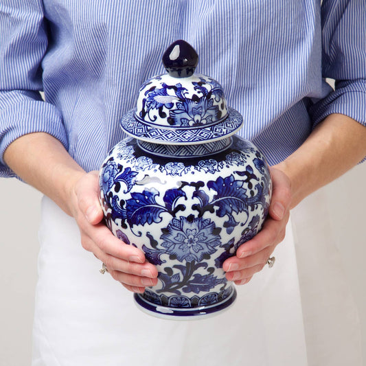 Blue Chinoiserie Ginger Jar