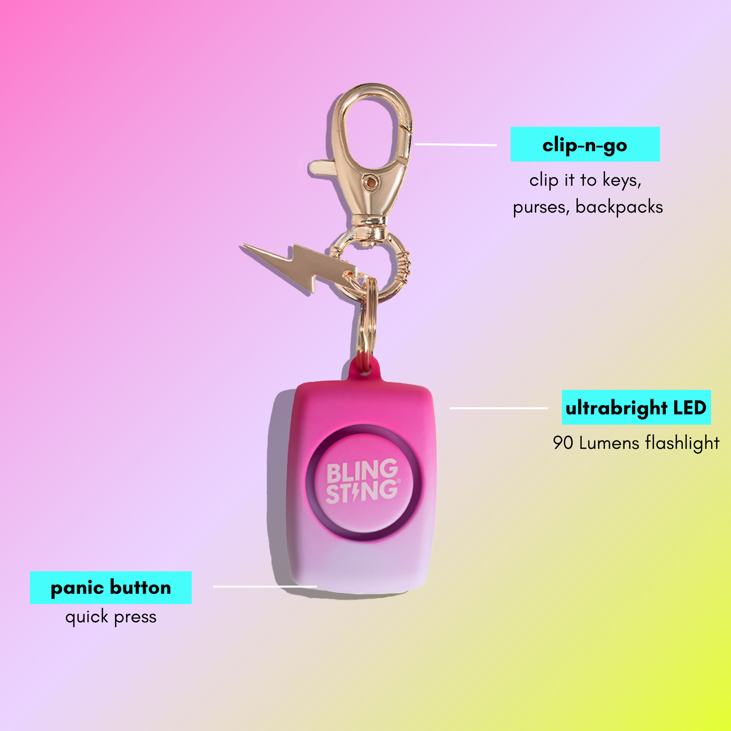 Mini Personal Alarm | Ombre