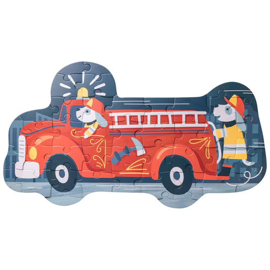 SJ jigsaw puzzle-firetruck