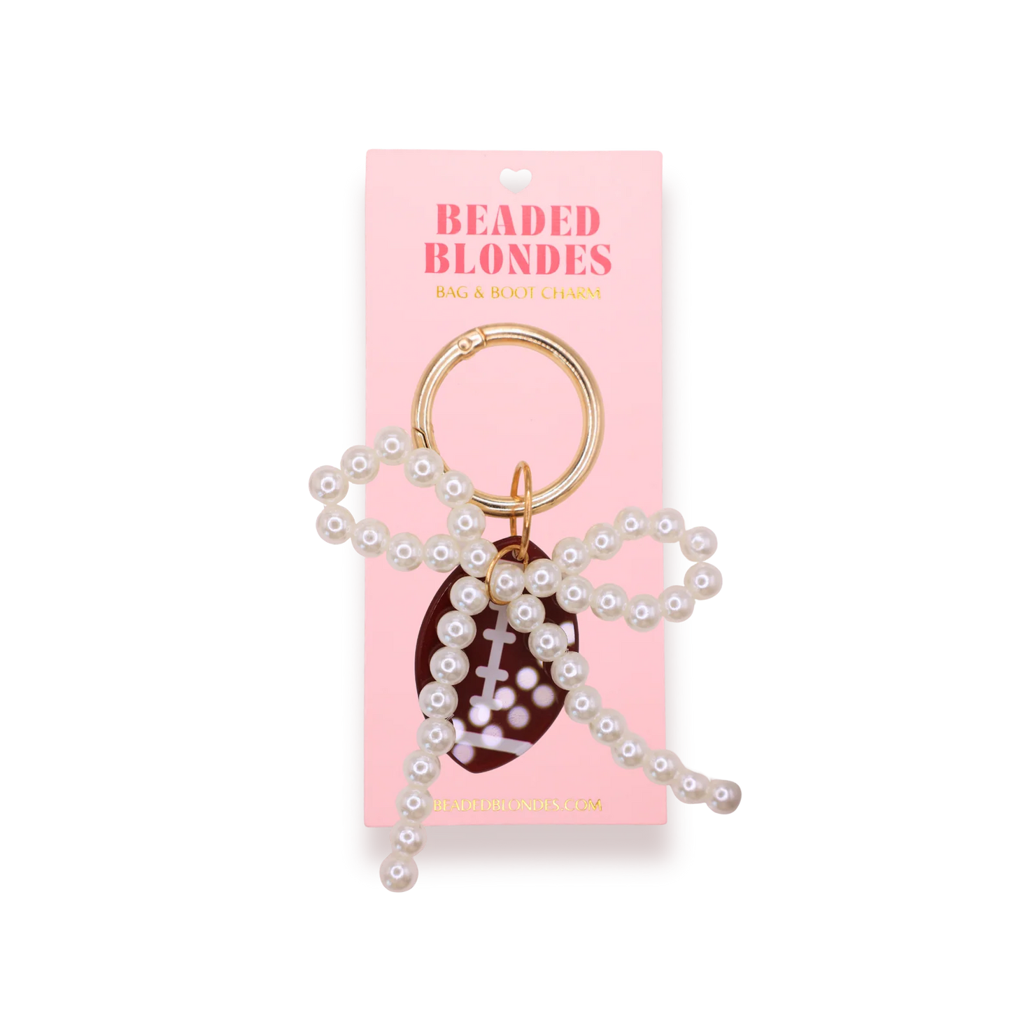 Beaded Blonde Bag & Boot Charm