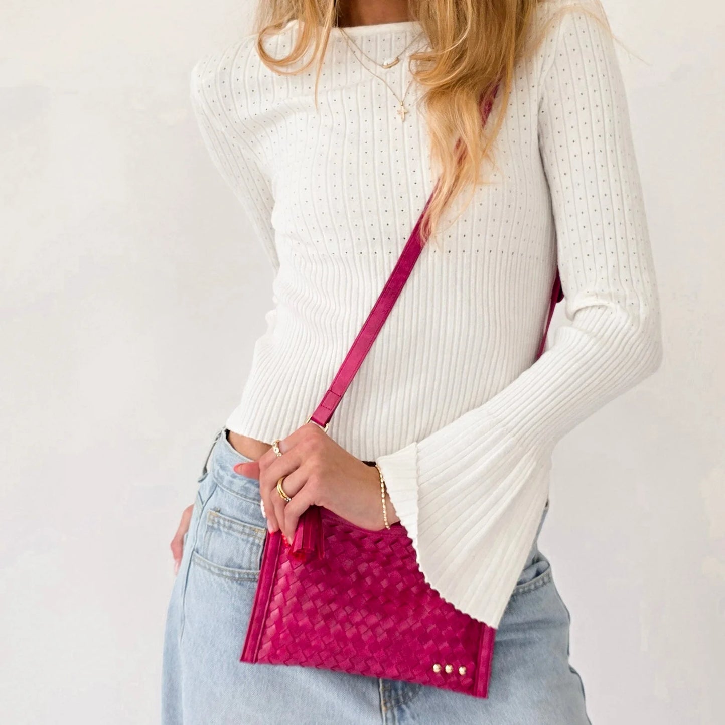 PS Veda Woven Crossbody/Clutch