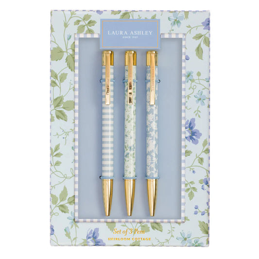 Laura Ashley - Heirloom Cottage Pen Set of 3