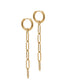 LC Huggie Charm Earrings
