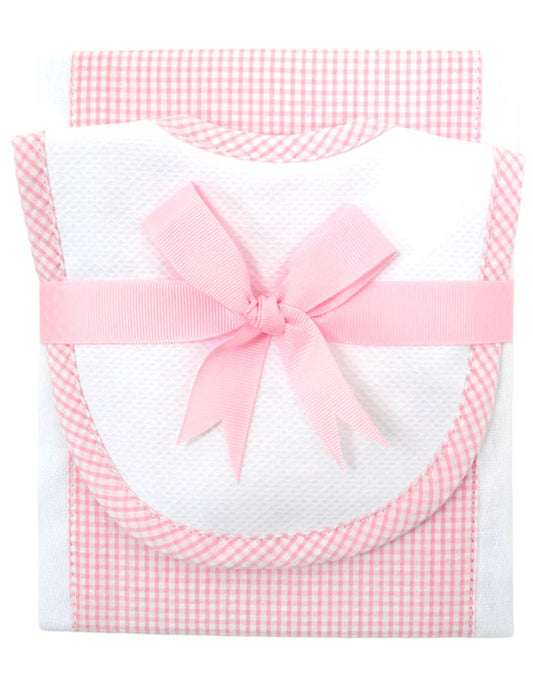 3M Bib & Burp Set - Pink SM Check