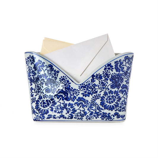 TC Chinoiserie Floral Letter Holder
