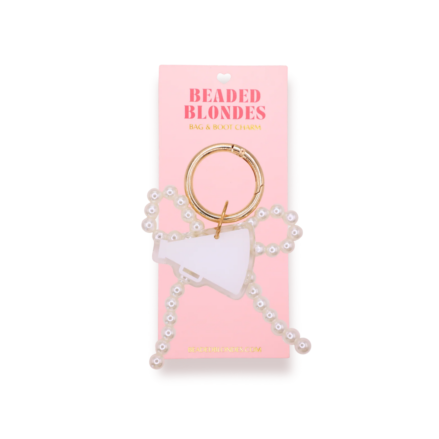 Beaded Blonde Bag & Boot Charm