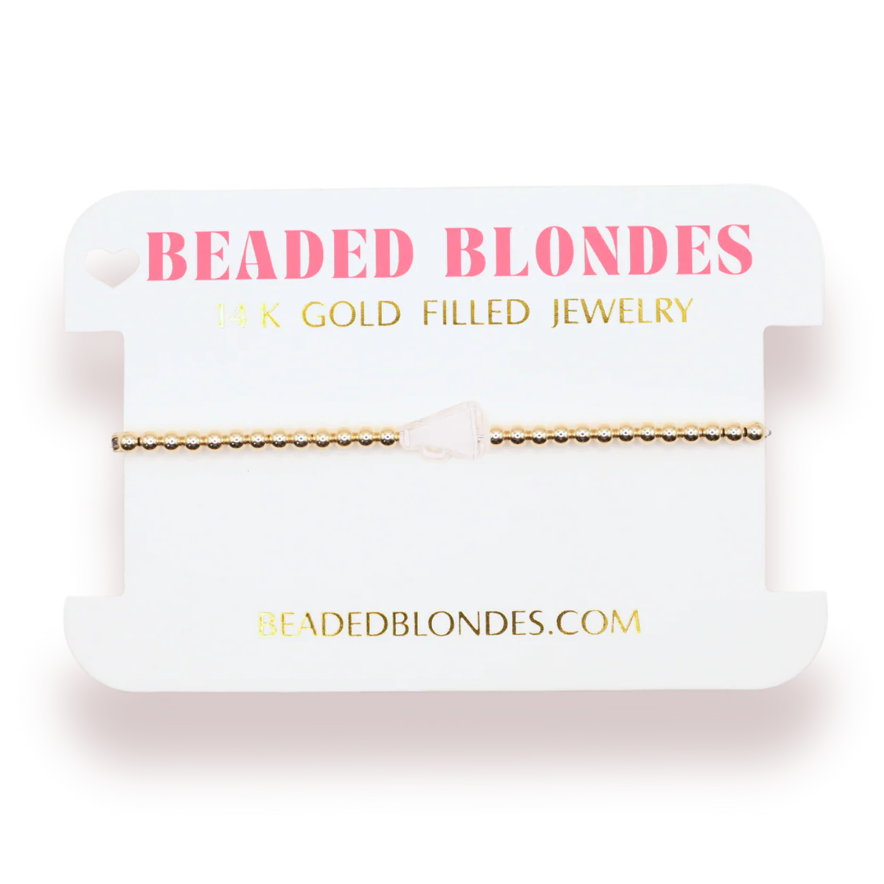 Beaded Blonde Megaphone Bracelet