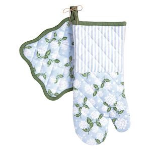 MP Hydrangea Oven Mitt & Pot Holder Set