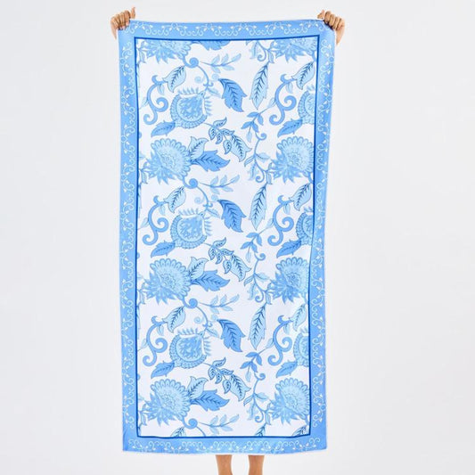 MS Quick Dry Beach Towel - Porcelain Vines