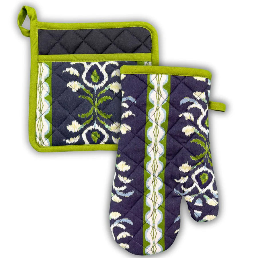 Laura Park Pot Holder & Mit Set
