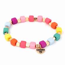 Charm it- gold multi cube bracelete