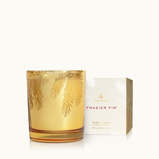 Thymes Gold 6.5 oz Candle- Fraiser Fir