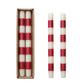 CC  LG Stripe Taper Candles
