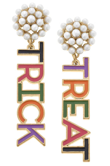 Canvas Halloween earrings