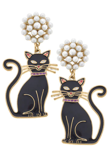 Canvas Halloween earrings