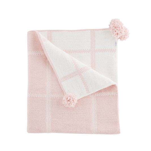 Pink Plaid Baby Blanket